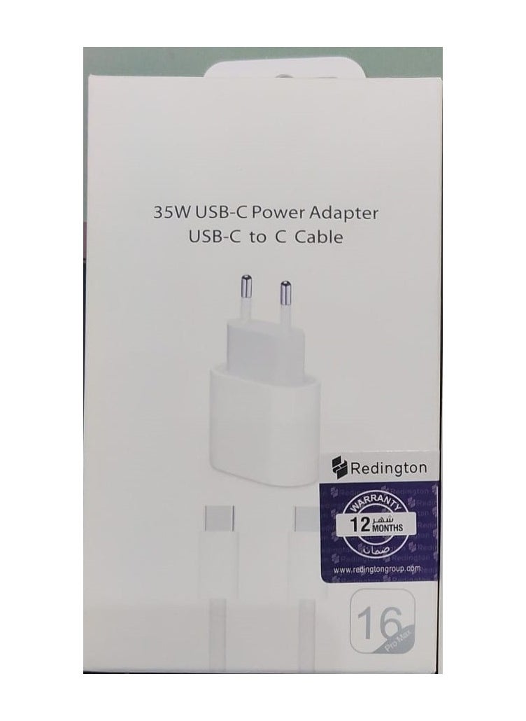 Generic - iPhone 16 Pro Max Dual 35W Charger - Image 1