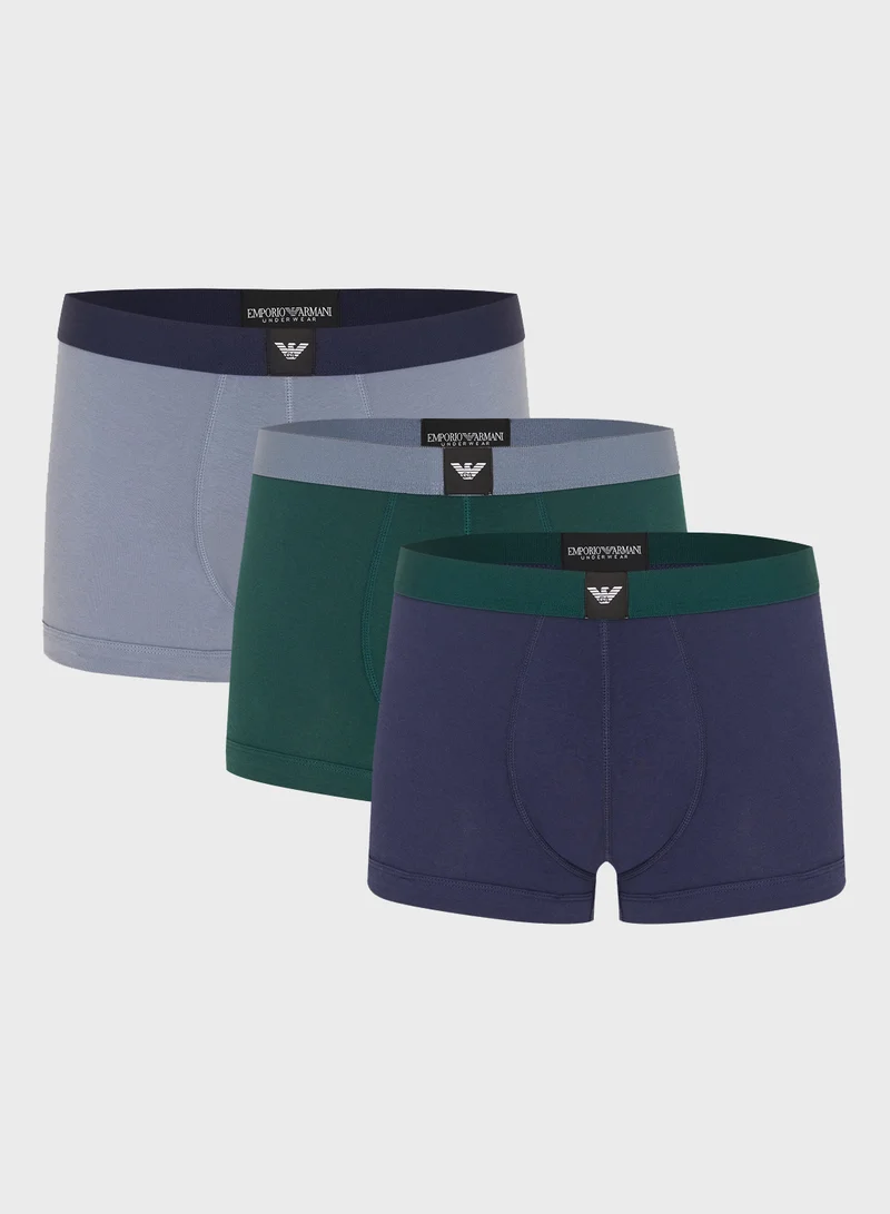 امبوريو ارماني 3 Pack Of Logo Boxers