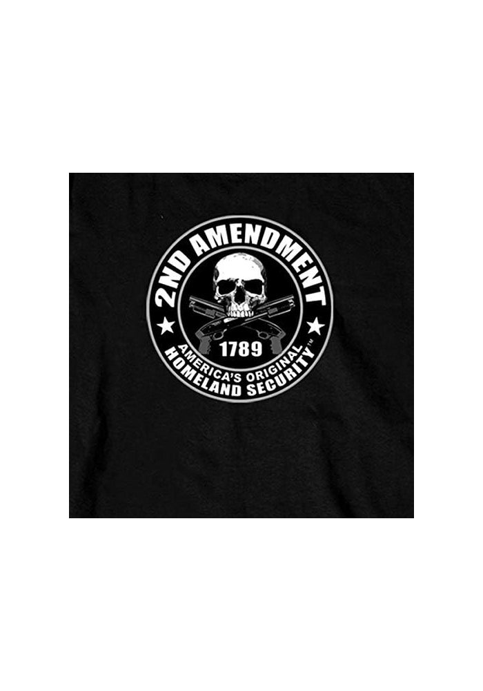 Hot Leathers Men's 2nd Amendment Long Sleeve Shirt - Black - Image 4