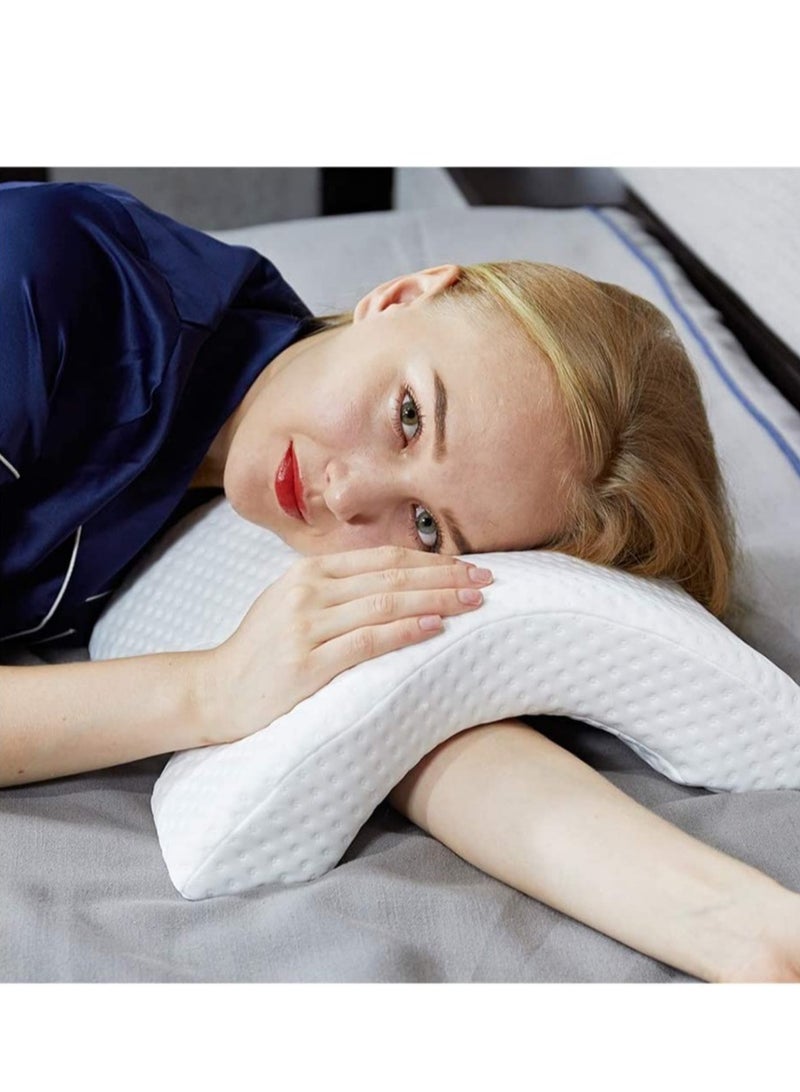 ELTRAZONE Memory Foam Pillow with Arm Hole,Anti-Hand Numb Desk Nap Sleeping Pillow Multifunction Health Neck Couple Pillow 2019 Patent, - Image 1