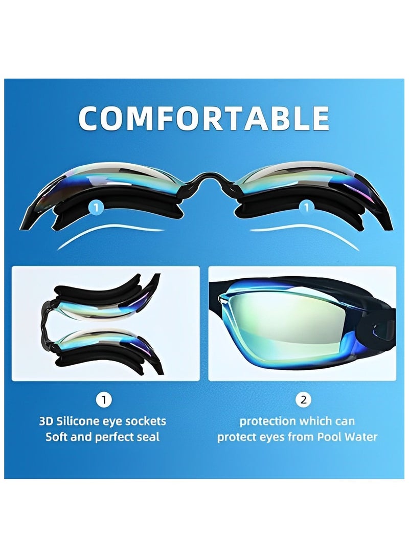 Femca Swim Goggles,  Swimming Goggles Anti Fog No Leaking For Adult Women Men Youth - Image 2