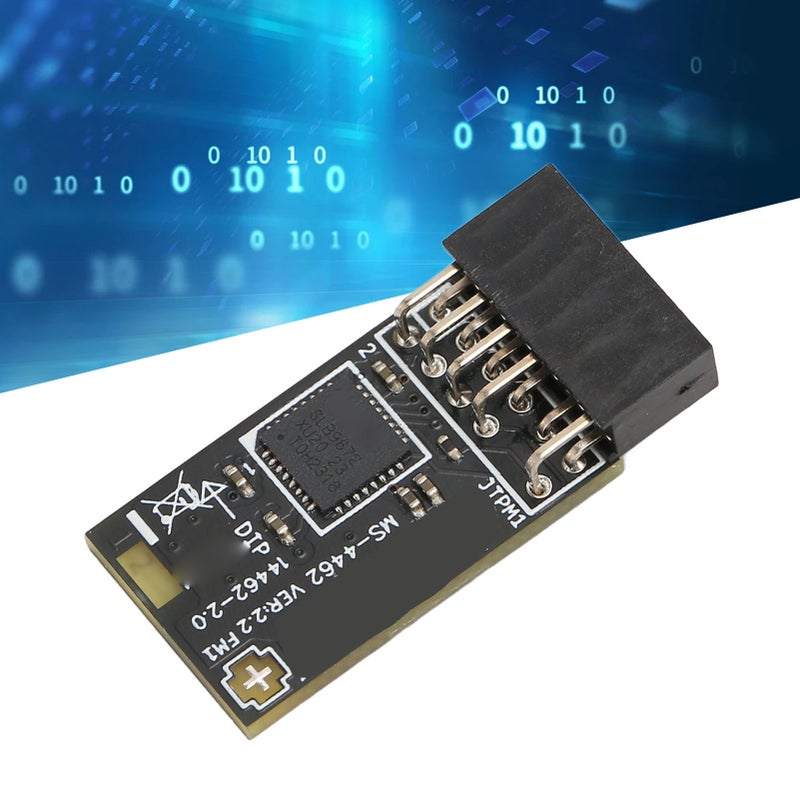 وحدة TPM2.0 وحدة أمان تشفير TPM SPI 12 سلك مع SLB 9672 لألواح أمارة MSI لنظام ويندوز 10 و11 - Image 2