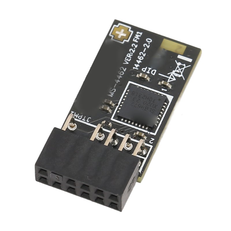 وحدة TPM2.0 وحدة أمان تشفير TPM SPI 12 سلك مع SLB 9672 لألواح أمارة MSI لنظام ويندوز 10 و11 - Image 3