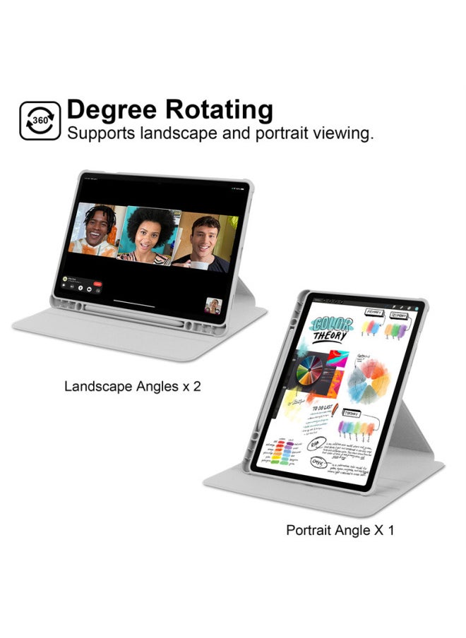 ماركة غير محددة - جراب جلدي دوار من الأكريليك مقاس 10.9 بوصة مناسب لجهاز Samsung tab S9، جراب خلفي شامل مع حامل FE بالإضافة إلى جراب واقٍ مقاوم للسقوط - اللون: أسود - الطراز المطبق: A9 8.7 - Image 1