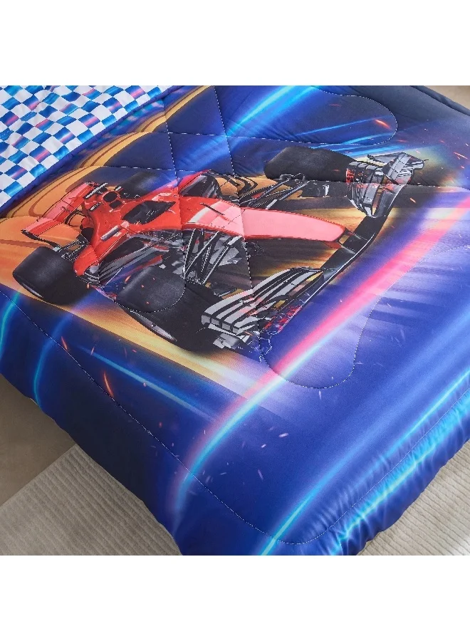 Home Box Gaming Racer 2-Piece Twin Microfibre Comforter Set 220 x 160 cm