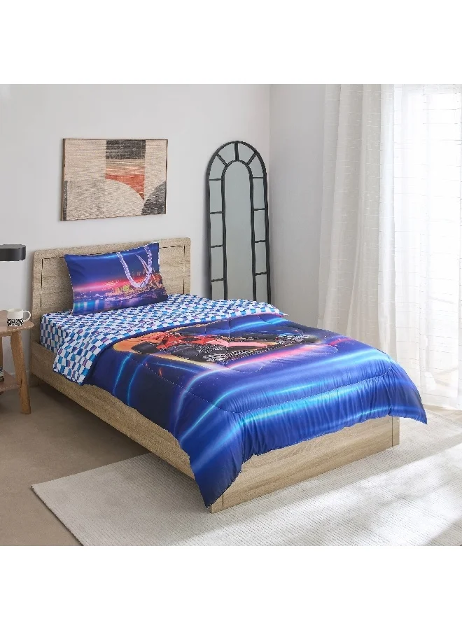 Home Box Gaming Racer 2-Piece Twin Microfibre Comforter Set 220 x 160 cm