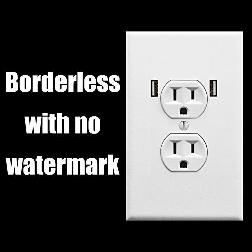 Witty Yeti Realistic Fake Electrical Outlet Prank Sticker 10 Pack. Easy To Apply Strong Adhesive Gag Power Socket and USB. Fun Stickers to Confuse Festival Goers, Bar Patrons, Airport Travelers & House Guests - Image 3