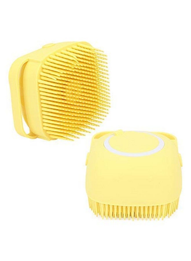 SHIV Silicone Bath Brush with Hooks Baby Showers Silicon Cleaning Brushes Massage Skin Scrubber Can Fill Shampoo (Multi Colour) (Brush) - Image 3