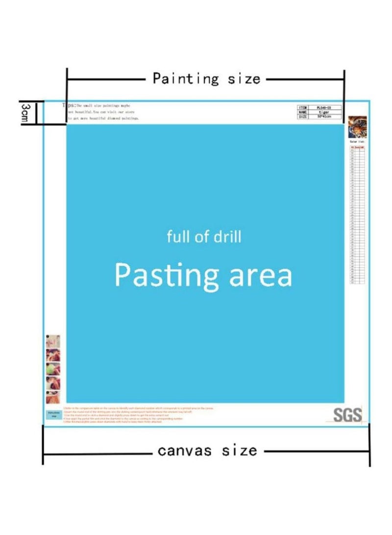 Cool Baby Colorful Cat 5D Diamond Painting Diy Paint By Kit Craft Home Wall Decor 30 X Cm - Image 4