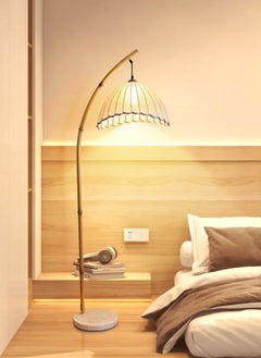 Onelight Home Retro Floor Lamp Vertical Table Lamp, Equipped with LED 3-Color Light Source, Foot Switch  - Image 1