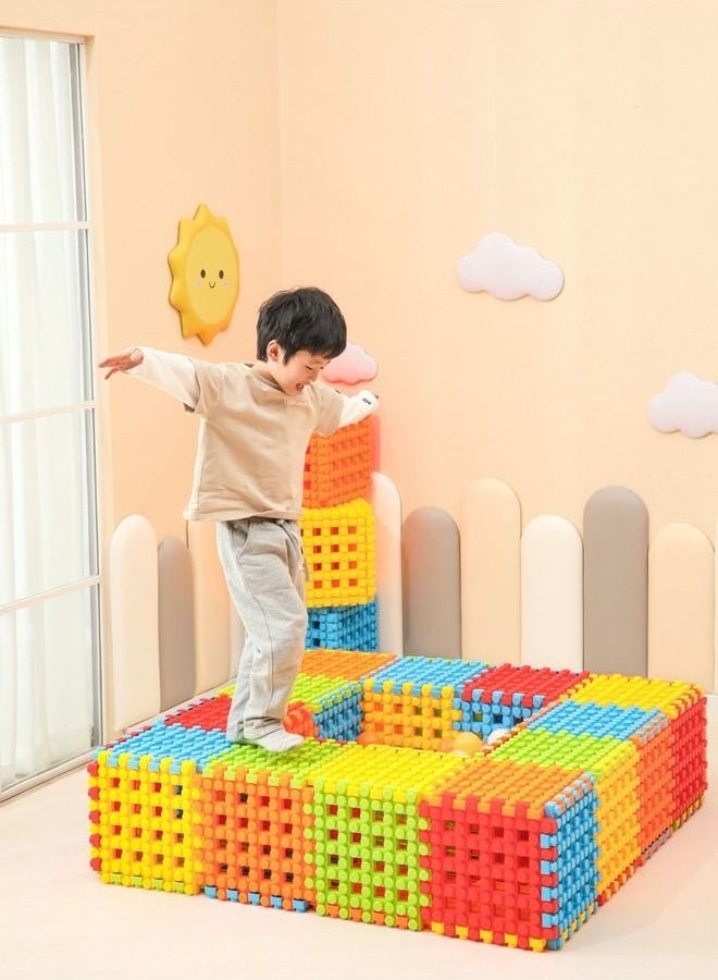 XiuWoo Plastic Interlocking Building Blocks Extra-Large 26cm STEM Sensory Educational Toys for Kindergarten Preschool Kids Home Play Parent-Child Interactive Motor Skill Development  - Image 1