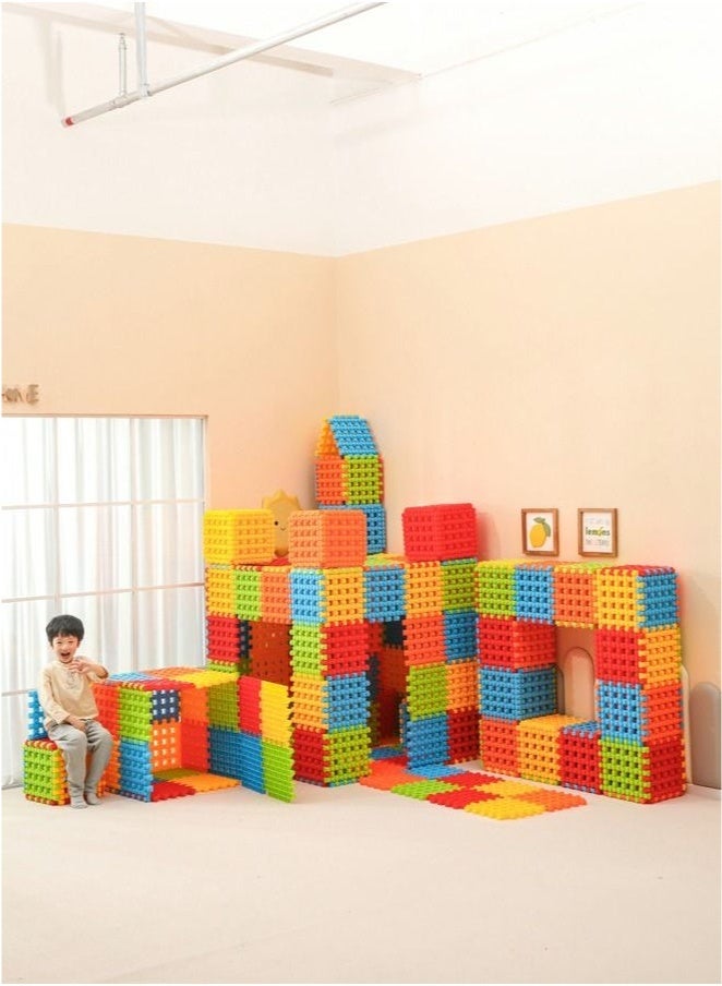 XiuWoo Plastic Interlocking Building Blocks Extra-Large 26cm STEM Sensory Educational Toys for Kindergarten Preschool Kids Home Play Parent-Child Interactive Motor Skill Development  - Image 3