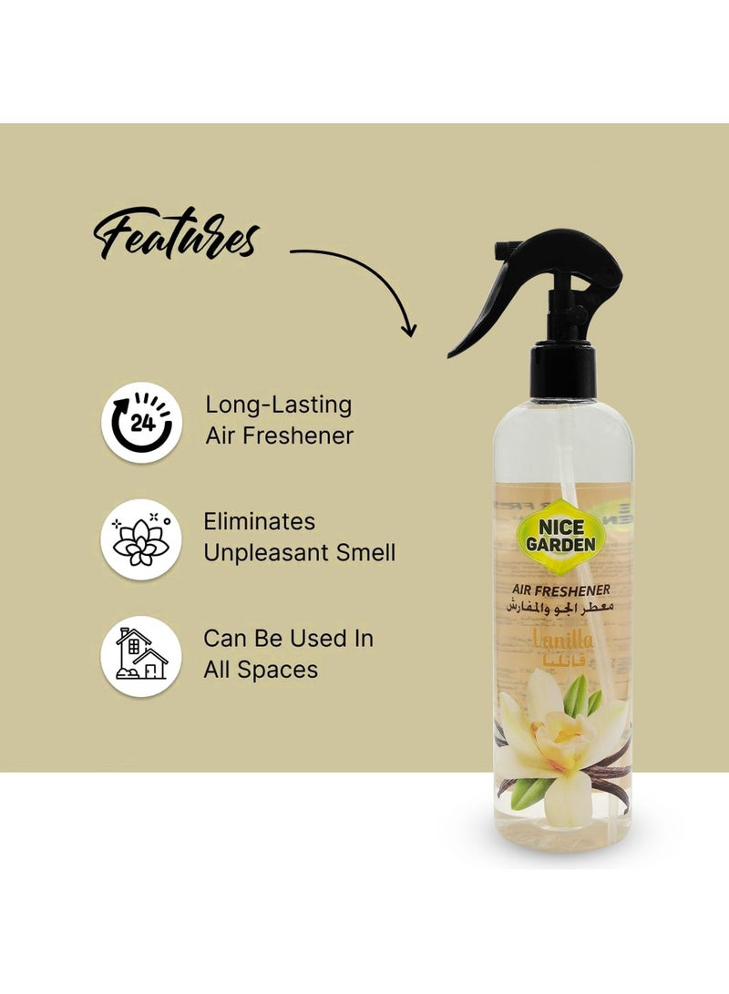 معطر جو رائع برائحة الفانيليا من نايس جاردن للسيارة والمنزل والمكتب 400 مل معطر جو للسيارة - Image 4