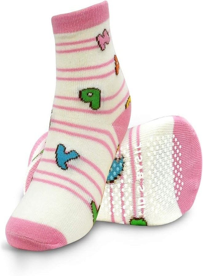 Fashiol Baby Boys/Girls Summer Wear Printed Soft Crew Wool Kids Socks Animated Cartoon Designed Anti-Slip Moje (0 months Till 1.5 Years) - Pack of 2 Pairs - Image 2