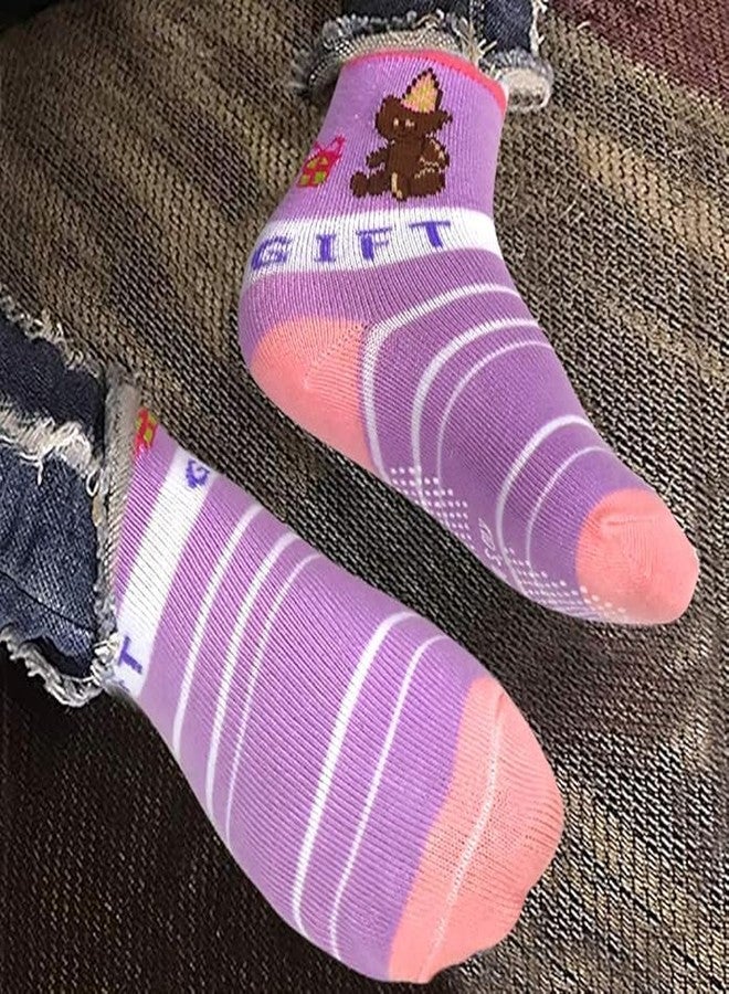 Fashiol Baby Boys/Girls Summer Wear Printed Soft Crew Wool Kids Socks Animated Cartoon Designed Anti-Slip Moje (0 months Till 1.5 Years) - Pack of 2 Pairs - Image 5