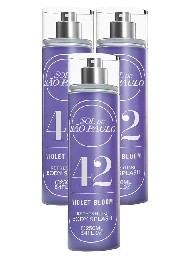 اس او ال 3 قطع معطر جسم منعش برائحة زهرة البنفسج من دي ساو باولو 42 250 مل  - Image 1