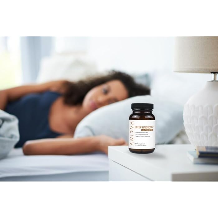 ANIRVA Sleep Harmony - Natural Sleep Supplement with Probiotics, Magnesium, Ashwagandha, Chamomile, GABA, Melatonin - Non-Habit Forming Supplement for Relaxation, Stress Relief, Better Sleep Aid - Image 3