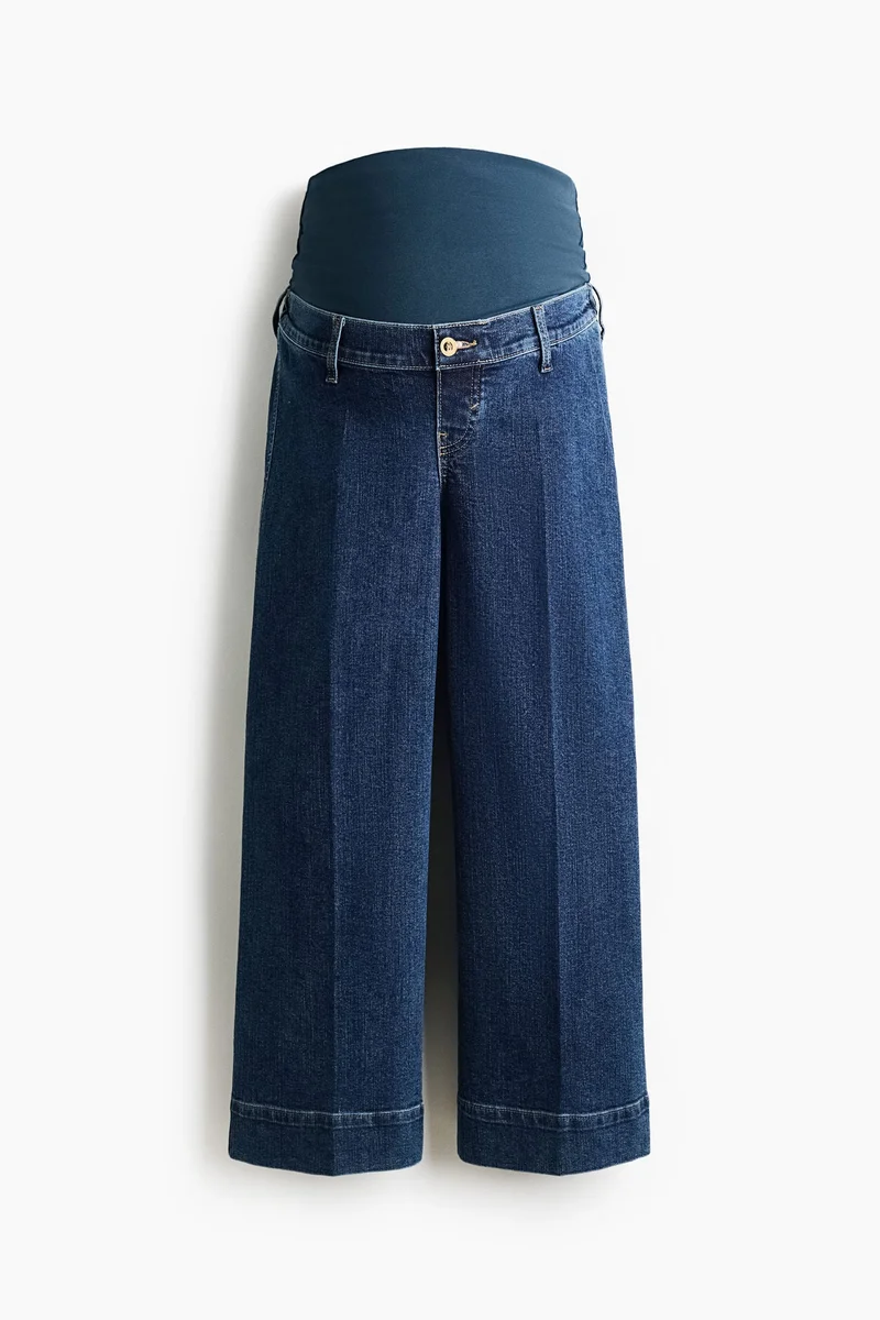 H&M  MAMA Wide High Waist Ankle Jeans for Women | Best Price UAE
