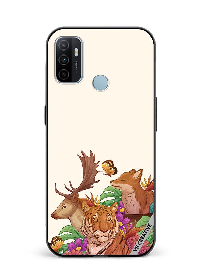 VR CREATIVE Protective Case Cover For Oppo A53 Wild Animals Design Multicolour - Image 1