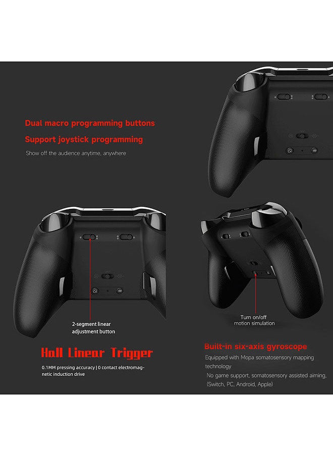 MOBAPAD HUBEN M9 BT Gamepad Wireless Game Controller For Nintendo Switch PC Android iOS Phone Joystick Gamepads
