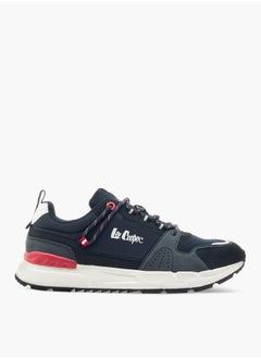 Lee Cooper Mens Panelled Lace-Up Low Ankle Sneakers  - Image 3