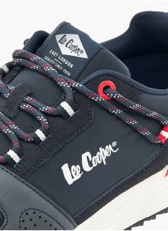Lee Cooper Mens Panelled Lace-Up Low Ankle Sneakers  - Image 4
