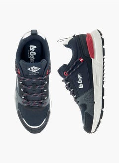 Lee Cooper Mens Panelled Lace-Up Low Ankle Sneakers  - Image 2