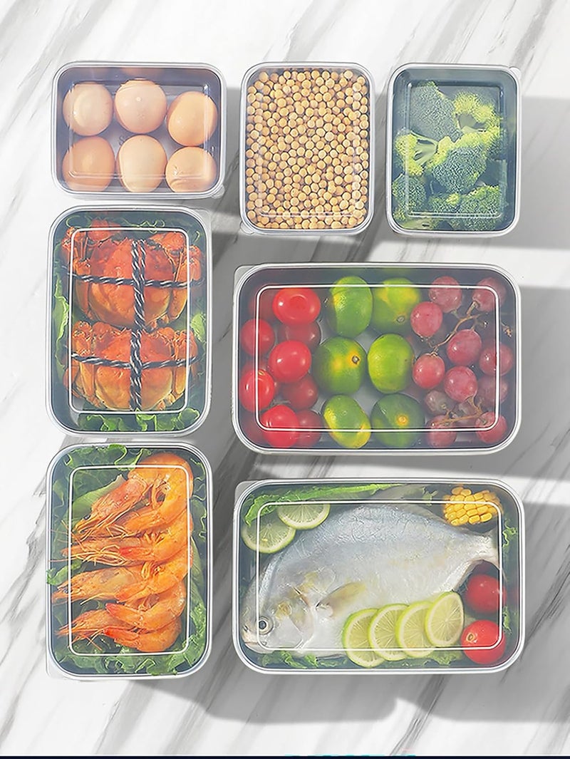 MosQuick Set of 3 Stainless Steel Boxes with lid Fridge Containers Kitchen steel containers for kitchen storage box for kitchen tiffin box perfect airtight leak proof steel container with lid - Image 2