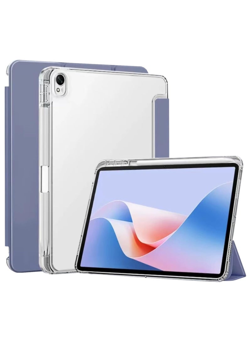 VKL Cover Compatible with Huawei MatePad 11.5s 2024 Case with Pencil Holder, Slim Lightweight TPU Shockproof Cover with Clear Back Silicone Shell Protective for Huawei MatePad 11.5s 2024 (Lavender) - Image 1
