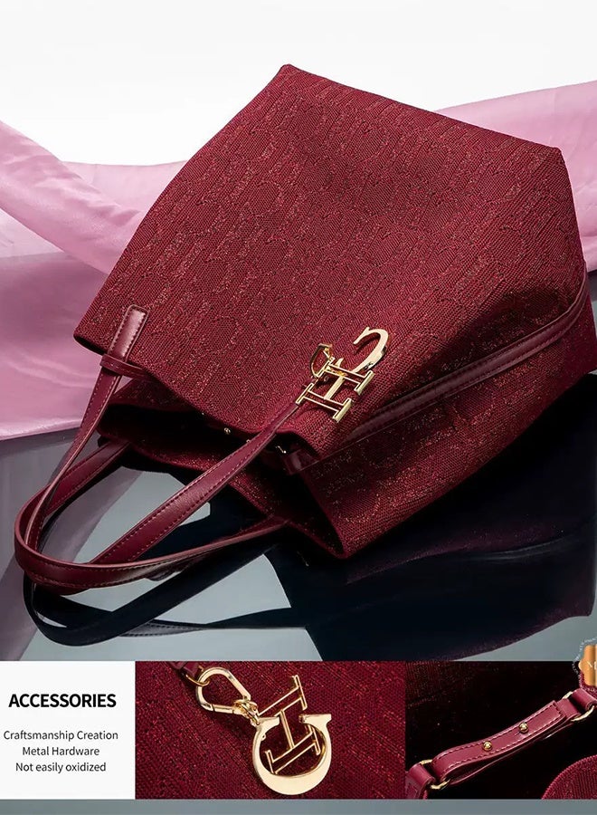 CH CH ​CHCH New Fashionable Design Women's Large-capacity Tote Bag - Image 4