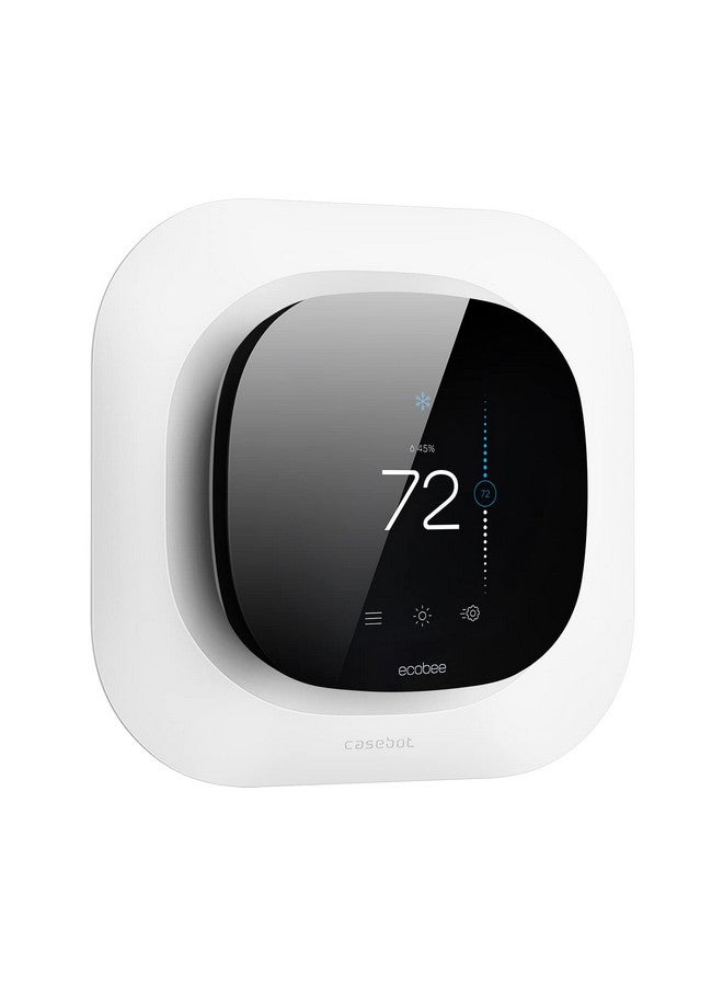 CaseBot CaseBot Wall Plate for New 2022 Ecobee Smart Thermostat Premium & 2022 Ecobee Smart Thermostat Enhanced, Practical and Stylish Trim Kit Bracket Mount Cover, Easy Installation, White - Image 1
