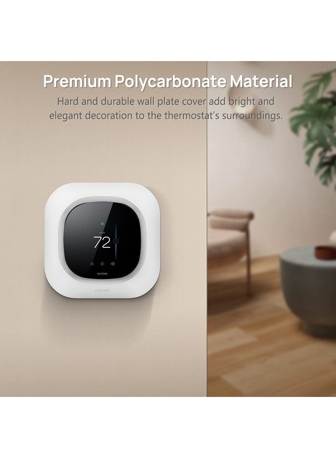 CaseBot CaseBot Wall Plate for New 2022 Ecobee Smart Thermostat Premium & 2022 Ecobee Smart Thermostat Enhanced, Practical and Stylish Trim Kit Bracket Mount Cover, Easy Installation, White - Image 3