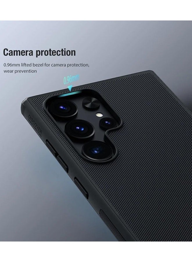 Muyixin - Case for Samsung Galaxy S24 Ultra Super Frosted Shield TPU PC Protective Back Cover (Black） - Image 1