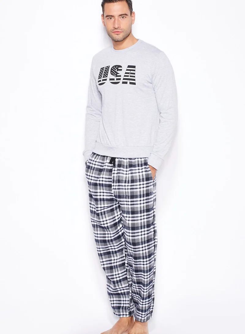 Lounge District USA Print Pyjama Set
