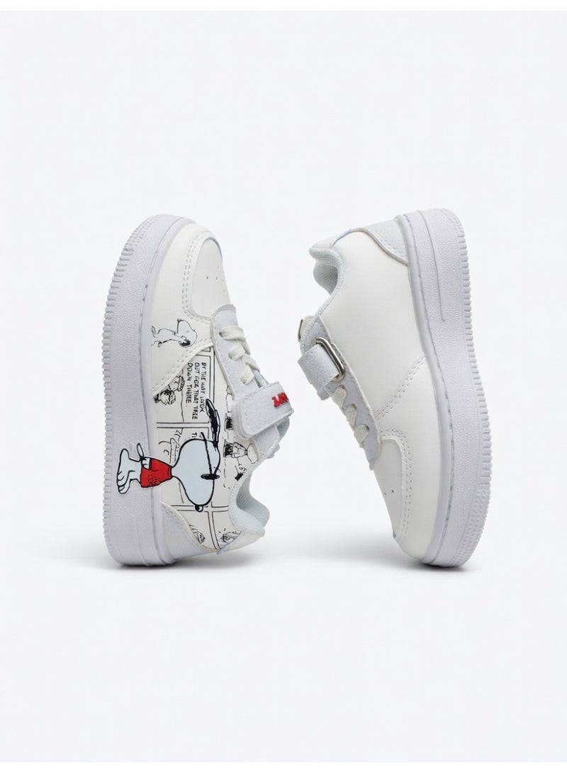 Peanuts Boys Low Top Sneakers, Lightweight Shoes - Image 4