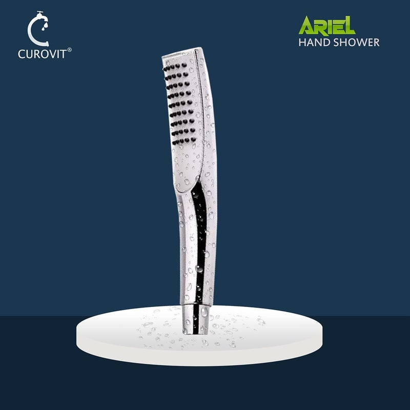 CUROVIT CUROVIT ARIEL ABS Hand ShowerTelephonic Shower in Chrome Finish with ABS Holder and 15 Mtr Stainless Steel Flexible Tube for BathroomBathroom Cleaning - Image 5