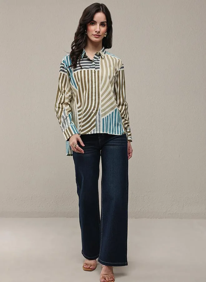 Libas Multi Printed Cotton Shirt