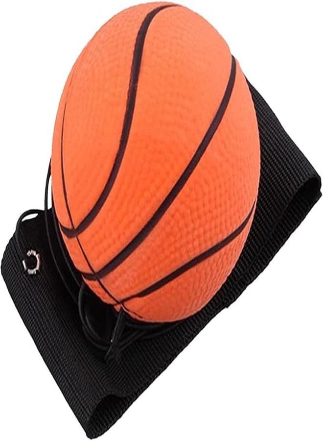 Bwexxt Basketball Wrist Return Ball, Sports Wrist Balls on a String, 2.36 Inch Rubber Rebound Bouncy Wristband Balls on Elastic String for Wrist Exercise Gift Toy for Teens Adults - Image 1