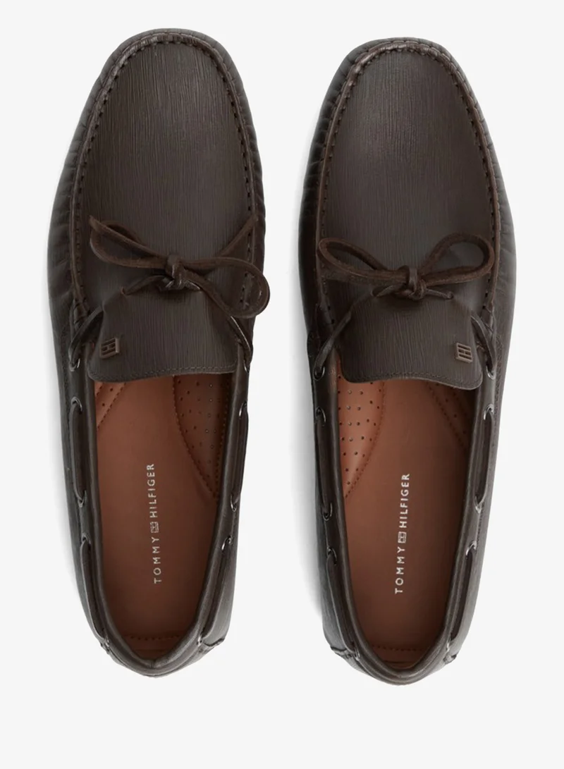 Tommy Hilfiger  Textured Leather Driver Shoes for Men | Best Price UAE
