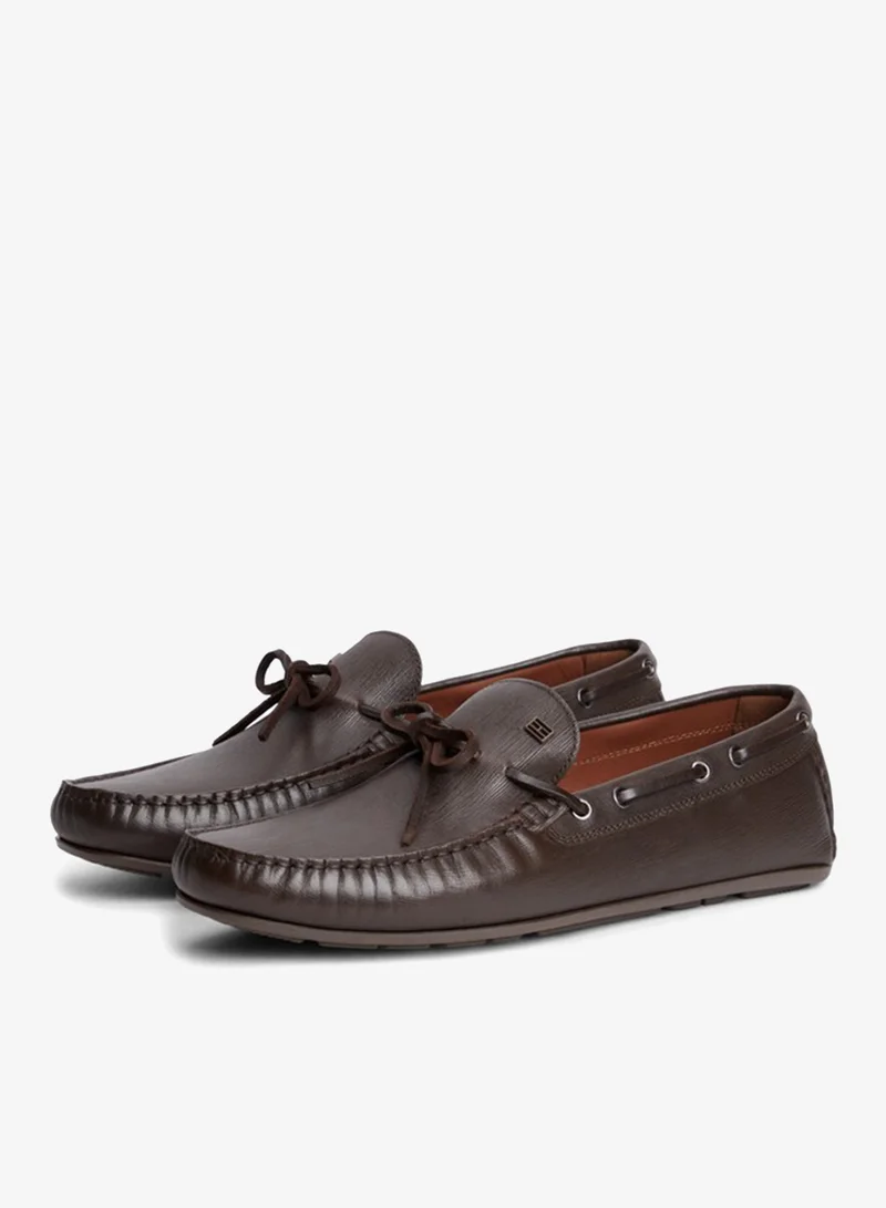 Tommy Hilfiger  Textured Leather Driver Shoes for Men | Best Price UAE