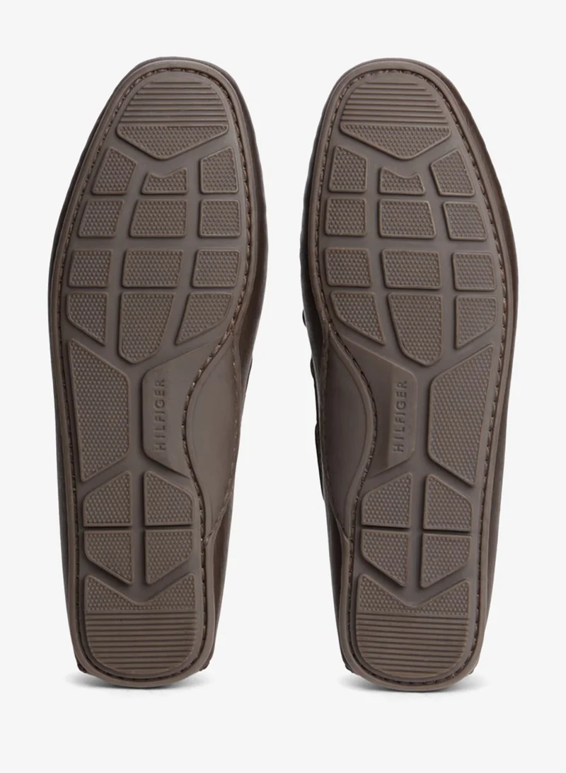 Tommy Hilfiger  Textured Leather Driver Shoes for Men | Best Price UAE