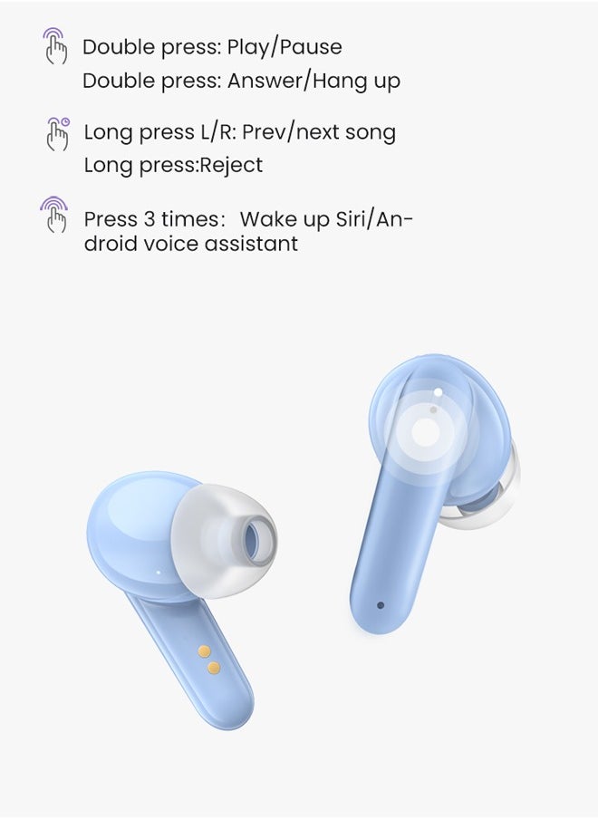 Usams - BE16 Transparent TWS Earbuds BE Series BT5 wireless earphones smart touch control wireless earphones stereo sound effect HD microphone Earbuds headphone Headset - Image 1
