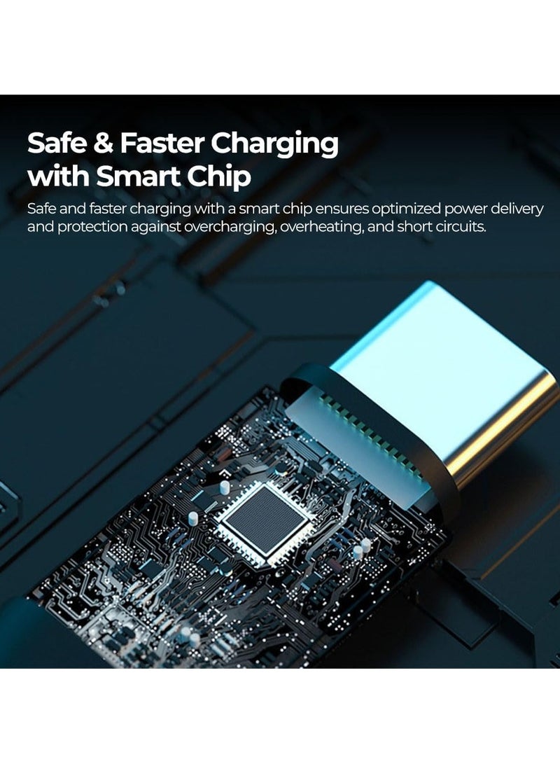 Soloffer CC105 USB-C to USB-C Cable 1M - 65W PD Super Fast Charging, Nylon Braided, Black - Image 4