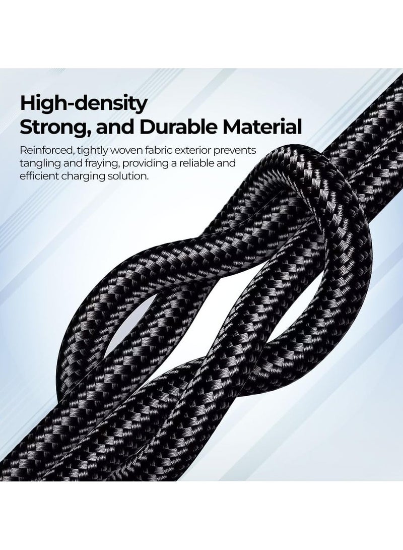 Soloffer CC105 USB-C to USB-C Cable 1M - 65W PD Super Fast Charging, Nylon Braided, Black - Image 5