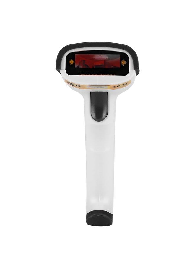 Thoraya - 200 Times Second Decoding Barcode Reader 30° Pitch 65° Tilt 55° Skew USB Barcode Scanner  White - Image 1
