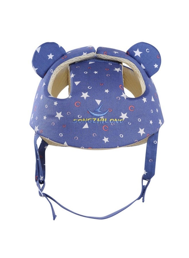 Ocanoiy Ocanoiy Baby Infant Toddler Helmet Safety Headguard Head Protective Cushion Cute Children Adjustable Safety Helmet Hat Harnesses Cap Kid Child Crawl Walk Playing (Starry Blue)  - Image 1