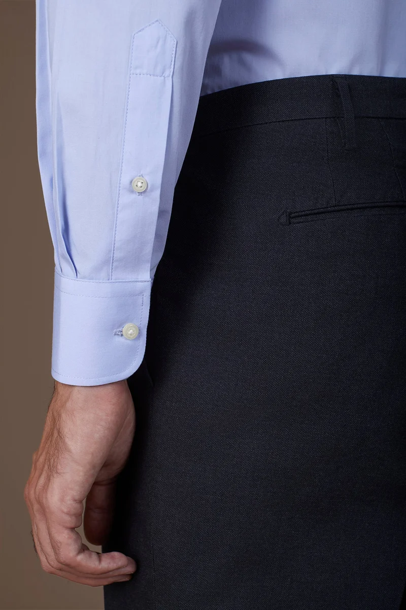 Doppelganger Blue Men's french collar classic shirt - Dk Sky for Men | Best Price UAE