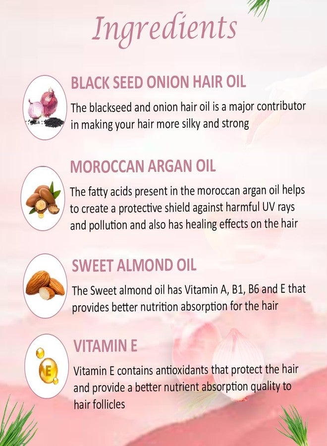 TRUNEXT Onion For Growth And Fall Control Made With Onion Black Seed Hair Oil (200 ml) - Image 5