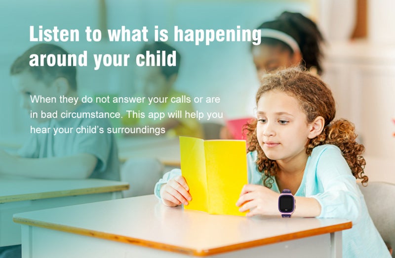Children's Smart Watch: Black 4G GPS Waterproof - Voice Video Call SOS Anti-Loss for Kids Safety Daily Use Learning Entertainment - Image 4