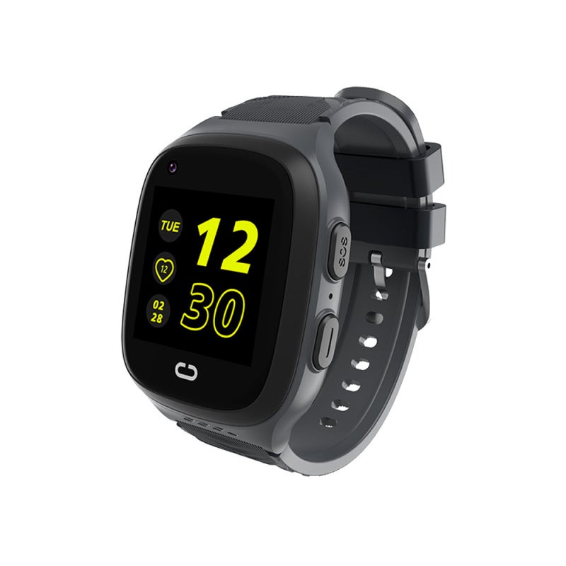 Children's Smart Watch: Black 4G GPS Waterproof - Voice Video Call SOS Anti-Loss for Kids Safety Daily Use Learning Entertainment - Image 1